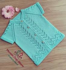 Kilic Orgu Modeli Ile Anlatimli Bebek Yelegi Yapimi Baby Knitting Patterns Bebek Yelek Orgu