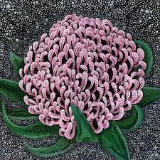 Play Time Over For Me And Back To The Studio I Go Here Is A Waratah I Completed A Few Weeks Ago Have A Good Week Everyone 75x75cm Petals Artist Paxton