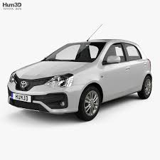 3d Model Of Toyota Etios Hatchback 2019 In 2020 Hatchback 3d Model Toyota