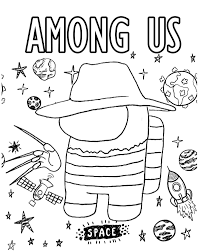 The detail in the unicorn mane would be best tackled with colored pencils or thin markers. Among Us Freddy Krueger Coloring Page Among Us Coloring Pages Free Kids Coloring Pages Coloring Pages For Kids