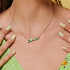 It does not matter be it gold or a basic kind of jewelry. Personalised Handmade Name Necklace By Anna Lou Of London Notonthehighstreet Com