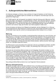 So ist beim werkvertrag die abnahme des werkes entscheidend. 1 Aussergerichtliches Mahnverfahren Pdf Kostenfreier Download