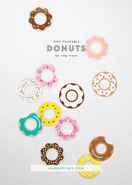 No wonder donuts get their own day · 2. Donut Printables Oh Happy Day Crafts Paper Crafts Free Printables