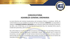 20 día internacional del amigo. Igcpa Ø¹Ù„Ù‰ ØªÙˆÙŠØªØ± Convocatoria Asamblea General Ordinaria Miercoles 27 De Enero De 2021 A Partir De Las 17 00 Horas Hotel Barcelo Guatemala City Salon Los Reyes Mas Informacion