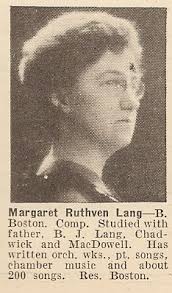 CHAPTER 10. MARGARET RUTHVEN LANG: 1925 -1972. SC (G). WC. TOPICS.  "Messages from God.".