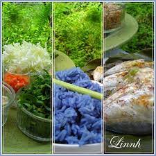 咖啡与面包的交响曲 linnh 蓝花香菜饭 food food coloring vegetables