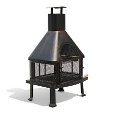 Wood burning fire pits are not only aesthetically pleasing, but they can also produce the warmth needed for outdoor parties on cold nights. Outdoor Deck Or Patio Firehouse Fire Pit Fireplace With Chimney Outdoor Wood Burning Fireplace Fire Pit Outdoor Deck