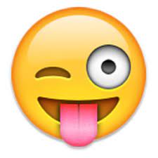 Face With Stuck Out Tongue And Winking Eye Emoji U 1f61c U E105 Emoji Winking Emoji Emoji Drawing