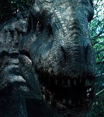 An led light in the throat emanates a red glow that outlines. Indominus Rex Jurassic World