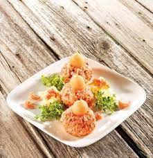 Gosch Sylt Busumer Krabbentatar Mit Lachs Und Charentais Melone Leckeres Essen Gosch Sylt Tatar