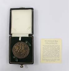 Medal Commemorative Plaque 1851 1951 Andor Meszaros Centenary Of Government In Victoria And Centenary Of The Discovery Of Gold 1951