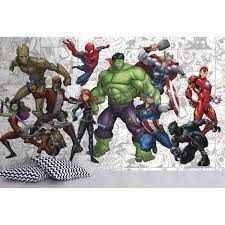 Maybe you would like to learn more about one of these? Papier Peint Panoramique Surestrip Pose Sans Colle Heros Marvel 320x182 Cm Papier Peint Sur Bebegavroche