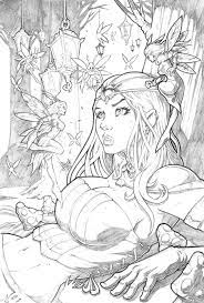 It features your favorite  zenescope characters such as van hesling, roybn hood, cinderella, keres and many more . Demonic Coloring Pages Collection Fairy Coloring Pages Fairy Coloring Coloring Books