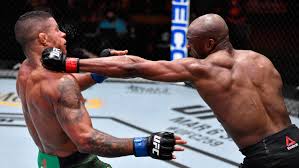 Kamaru usman of nigeria prepares to fight gilbert burns of brazil in their ufc welterweight championship fight during the ufc 258 event at ufc apex on february 13, 2021 in las vegas, nevada. Ufc 258 Results Highlights Kamaru Usman Stops Gilbert Burns Via Tko To Retain Welterweight Title Cbssports Com
