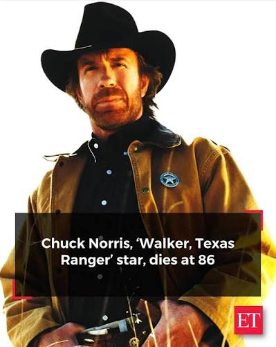 💔🎬 End of a legendary roundhouse 🌅 Martial arts icon and Walker, Texas Ranger star Chuck Norris has passed away at 86, leaving behind a legacy of strength, discipline, and timeless grit