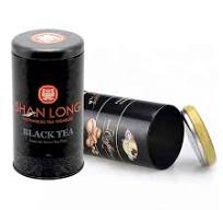 China Custom Printed Round Black 150 Gram Coffee Bean Tin ...