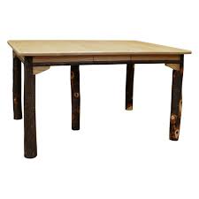 5 Leg Amish Hickory Dining Table W 3 Leaves Handcrafted Dining Table Dining Table Table