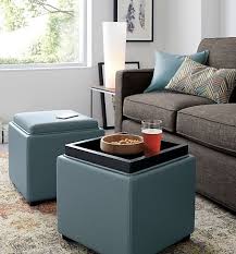 Stow Ocean 17 Leather Storage Ottoman Reviews Crate And Barrel Leather Storage Ottoman Storage Ottoman Ottoman