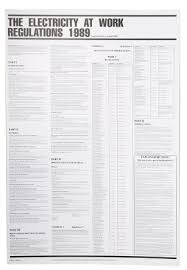 rs pro regulation safety wall chart pvc english 840 mm 570mm