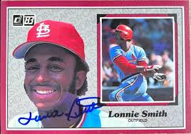 Lonnie Smith Autographed 1983 Donruss Action All-Stars #34 Lonnie Smith