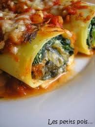 Cannelloni A La Ricotta Et Aux Epinards Les Petits Pois Recette Cannelloni Epinard Recette De Cannelloni Recettes De Cuisine