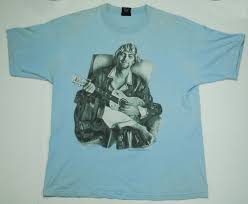 Vintage Nirvana 1998 Kurt Cobain Giant Label Rock Blue T Shirt Extra Large Silk Screen T Shirts Concert Shirts Nirvana Vintage
