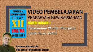 Materi prakarya kelas 12 semester 1. Video Materi Prakarya Kewirausahaan Kelas Xii Semester 1 Bagian 1 Perencanaan Usaha Kerajinan Youtube