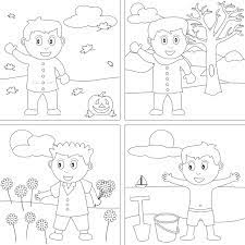 Hijo De Cuatro Estaciones Para Colorear Imprimir E Dibujar Dibujos Colorear Com