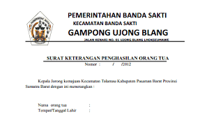 Yang memiliki identitas seperti di bawah ini Contoh Surat Pernyataan Orang Tua Sebagai Penjamin Contoh Surat