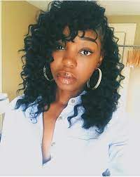 Melanin Queen Curly Crochet Hair Styles Side Braid With Curls Curly Side Braid