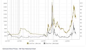 gold and silver volatility 100 years chart up to you