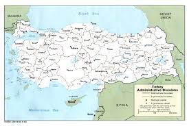 Die republik türkei wird landessprachlich türkiye cumhuriyeti genannt und ist 814.578 quadratkilometer groß, was in etwa der zweieinhalbfachen größe deutschlands entspricht. Landkarte Turkei Verwaltungsbezirke Weltkarte Com Karten Und Stadtplane Der Welt