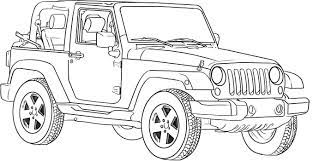 pin by sylvie barth on car coloring pages jeep drawing cars truck coloriage voitures
