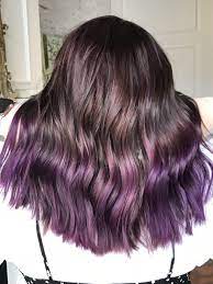 Purple Balayage Hair Fun Colored Hair Balayage Hair Purple Purple Balayage Purple Hair