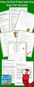 Ten Interesting Facts Worms Book Units Teacher I Love School Novel Study Units Elementary Reading