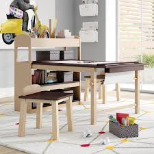 Emilio Kids 3 Piece Arts And Crafts Table And Chair Set Kids Table Chair Set Kids Table And Chairs Kids Craft Tables
