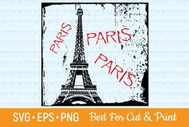 Paris France Eiffel Tower Grunge Graphic By Olimpdesign Creative Fabrica