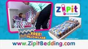 Full/queen size zipit bedding sets include a comforter, fitted sheet and two free phone: Zipit Bedding As Seen On Tv Commercial 120 Youtube