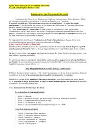 Convention de stage entre parents et entreprise. Lycee Notre Dame De La Providence Thionville Institut Notre Dame