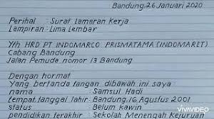 Bahwa perusahaan bapak/ibu yang sedang pimpin saat ini memerlukan karyawan tambahan sebagai marketing. Contoh Surat Lamaran Kerja Indomaret Pramuniaga Youtube