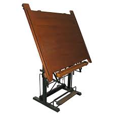 1920 French Drafting Table With Counter Weight 1stdibs Com Drafting Table Drawing Table Drawing Furniture