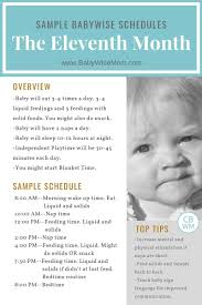 On demand, every 2 to 4 hours, or 7 to 12 times a day Babywise Sample Schedules The Eleventh Month Babywise Mom