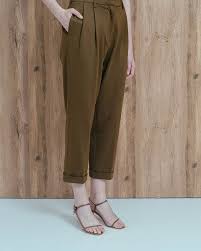 Lavina Brown High Rise Pants