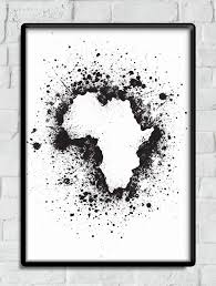 Artwork Black And White Wall Art Printable Black White Africa Splatter Poster Digital Wall Art Printable Etsy Download Home Decor Instant Black And White Posters Minimalist Wall Art Splatter Art