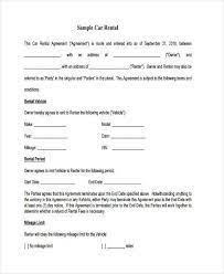 vehicle lease agreement rental agreement templates lease agreement contract template