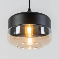 Lampadaire de couloir ou autre bois et verre moutarde. Lampe De Suspension Ambree Achat Luminaire Amber