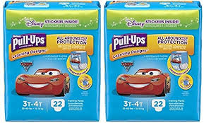 Pull Ups Learning Designs Potty Training Pants For Boys 3t 4t 32 40 Lb 22 Count With Bonus Magnetic Diaper Size And Weight Chart Pack Of 2