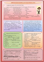 Much Many A Little A Few A Lot Of Some Any Much Many A Lot Of A Few A Little Teaching English Grammar English Teaching Materials English Grammar Worksheets