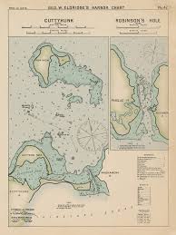 Cuttyhunk And Robinsons Hole Ma Colored Nautical Chart