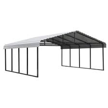 Solar carport plp carports are engineered and optimized to these solar support structures feature tilt angles that offer 0, 5, and 10 degree positions and an optional gasket sealing solution. Arrow Carport Steel Metal Carport Shelterlogic